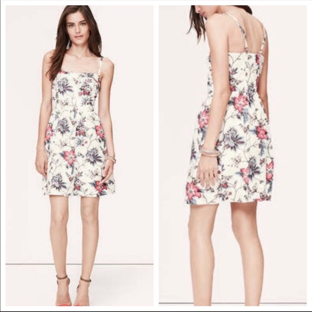 NWT LOFT Wallpaper Floral Linen Sundress